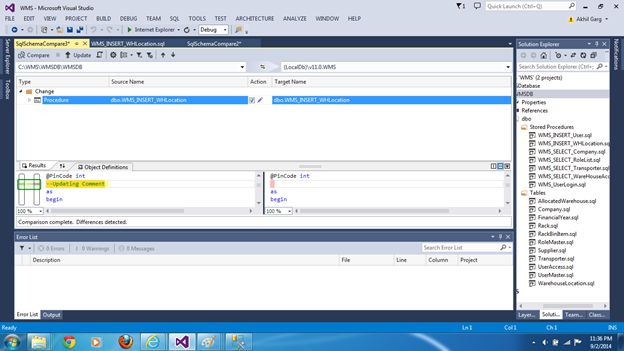 Updated Stored Procedure